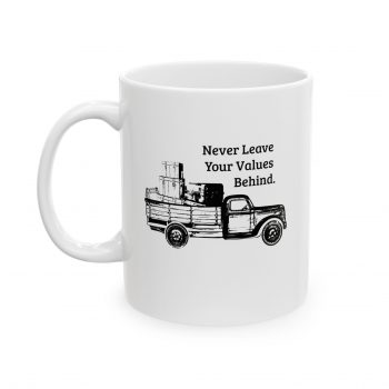 Never Leave Your Values Behind Mug - Image 2